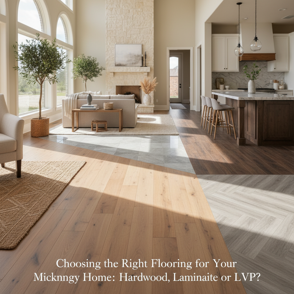 Choosing the Right Flooring for Your McKinney Home: Hardwood, Laminate, or LVP?